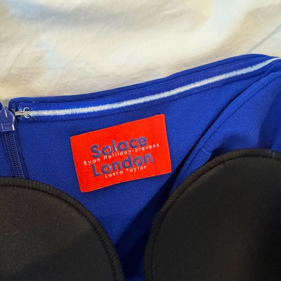 SOLACE LONDON Bysha Maxi Dress Strapless, Royal Blue (Never Worn--NWOT) - Picture 2 of 3